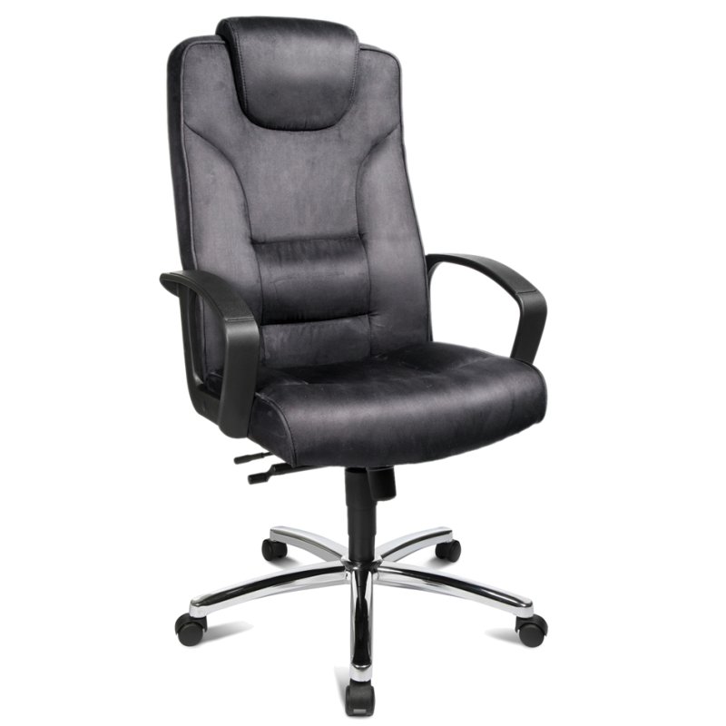 Topstar bureaustoel Comfort Point 50, microvezel, verchroomd, 110 kg draagkracht